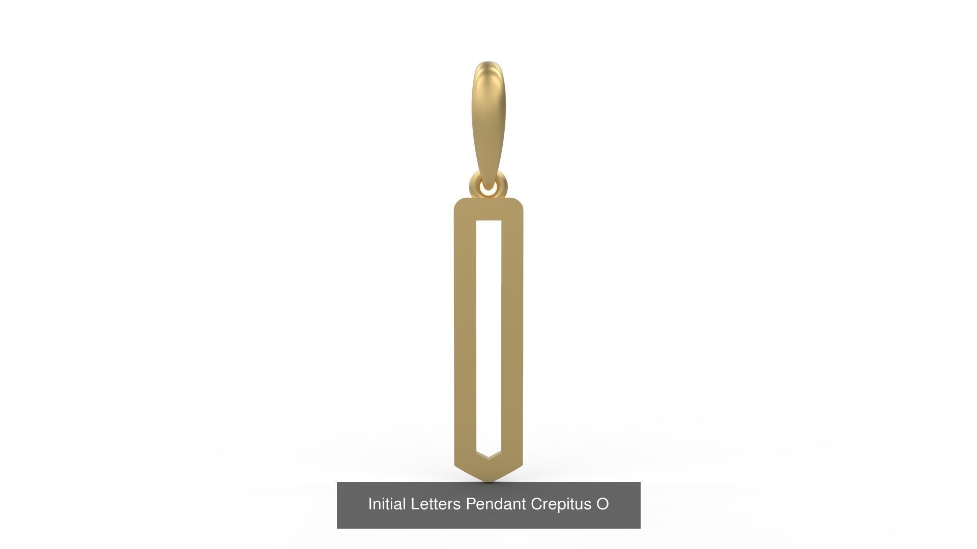 Initial Letters Pendant Alphabets Crepitus 3D Model Collection_17