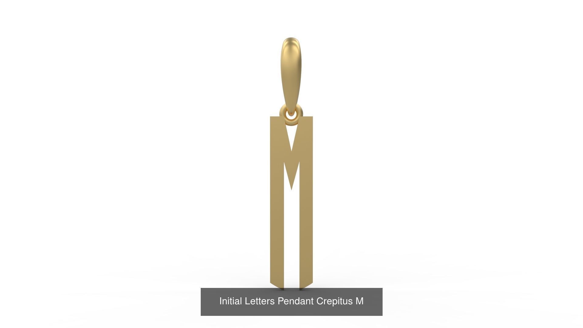 Initial Letters Pendant Alphabets Crepitus 3D Model Collection_15