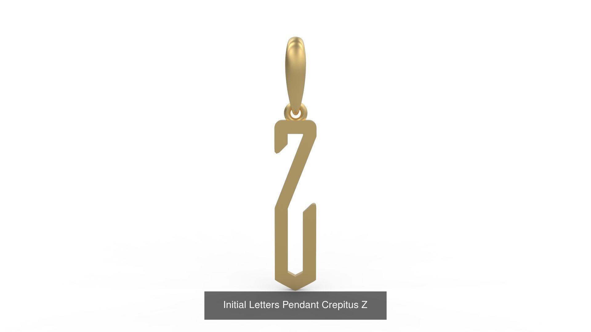 Initial Letters Pendant Alphabets Crepitus 3D Model Collection_28