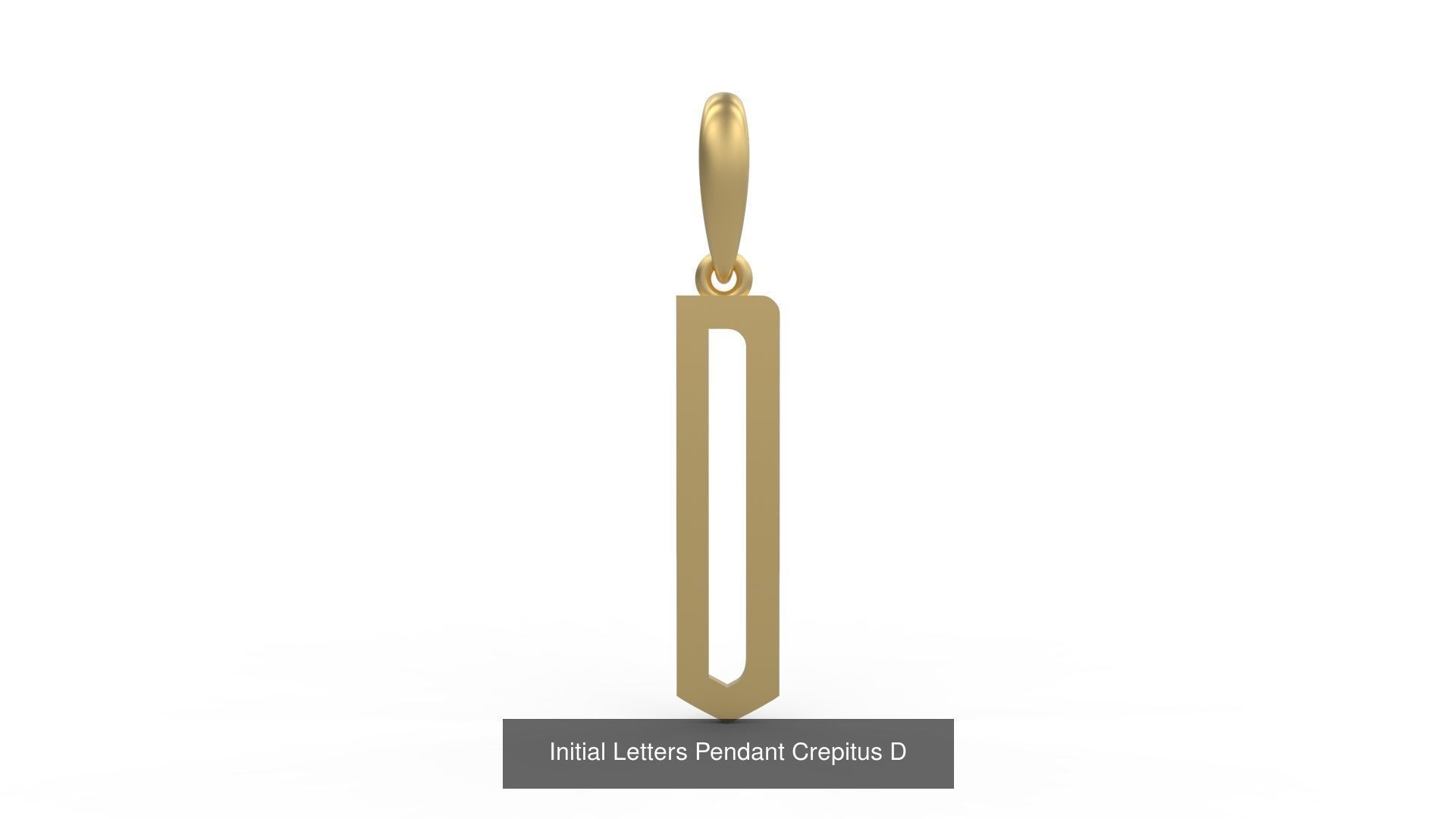Initial Letters Pendant Alphabets Crepitus 3D Model Collection_6