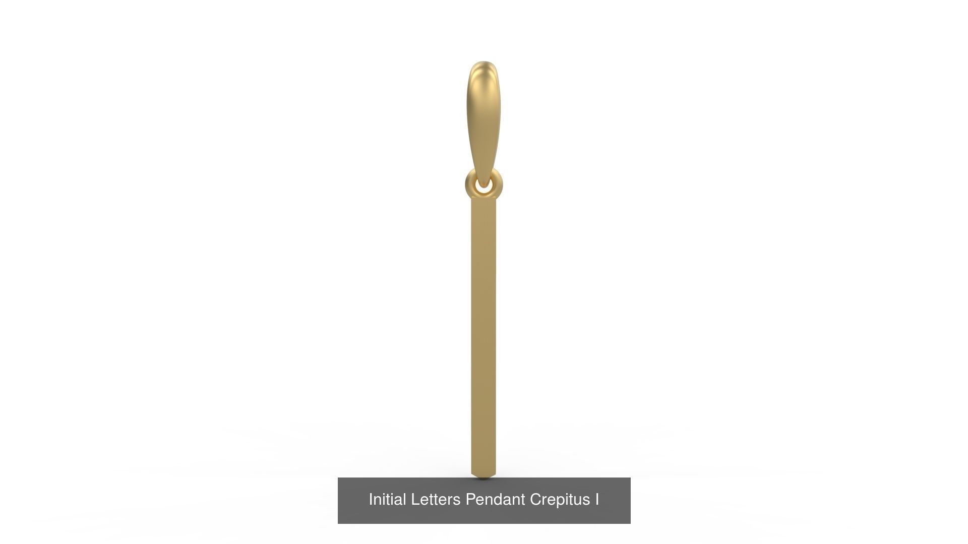 Initial Letters Pendant Alphabets Crepitus 3D Model Collection_11