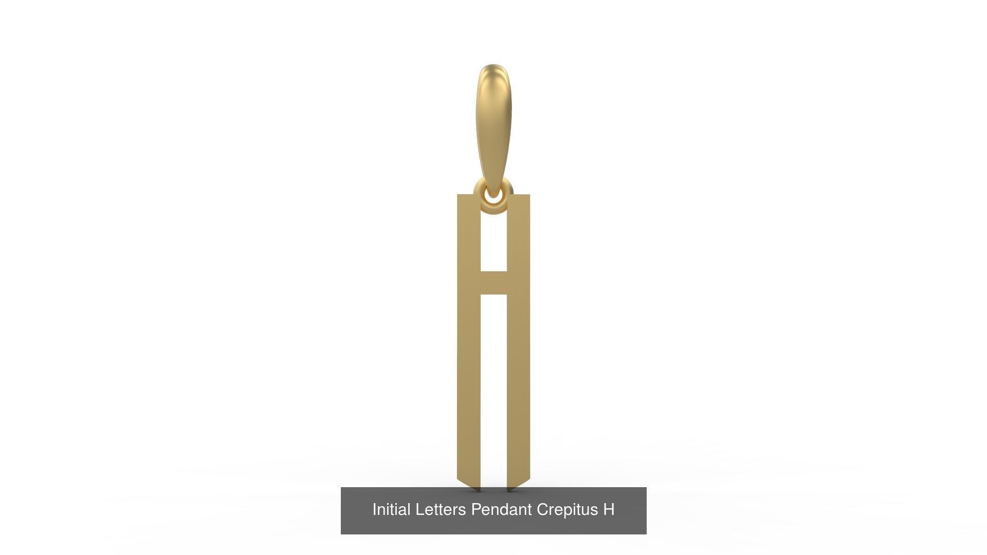 Initial Letters Pendant Alphabets Crepitus 3D Model Collection_10