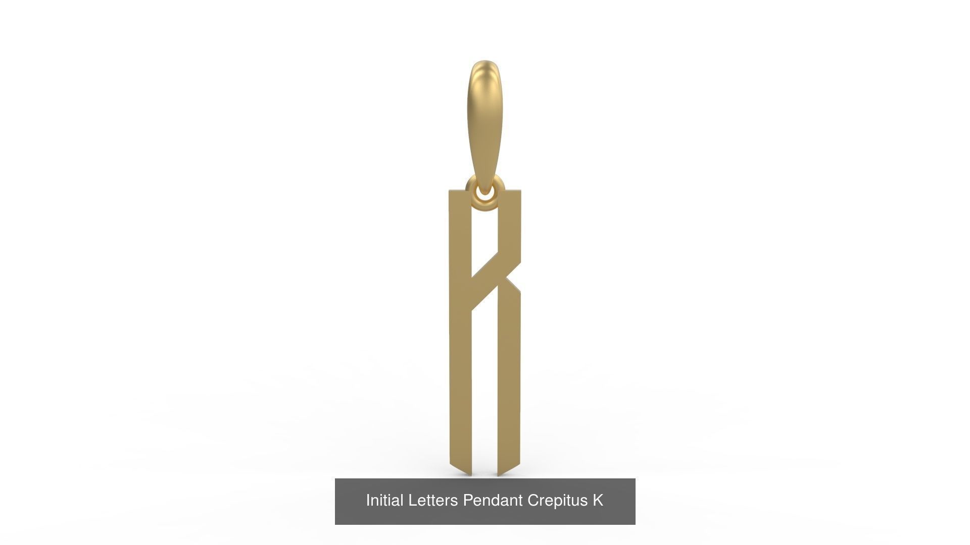 Initial Letters Pendant Alphabets Crepitus 3D Model Collection_13
