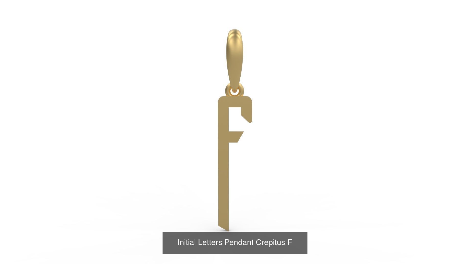 Initial Letters Pendant Alphabets Crepitus 3D Model Collection_8