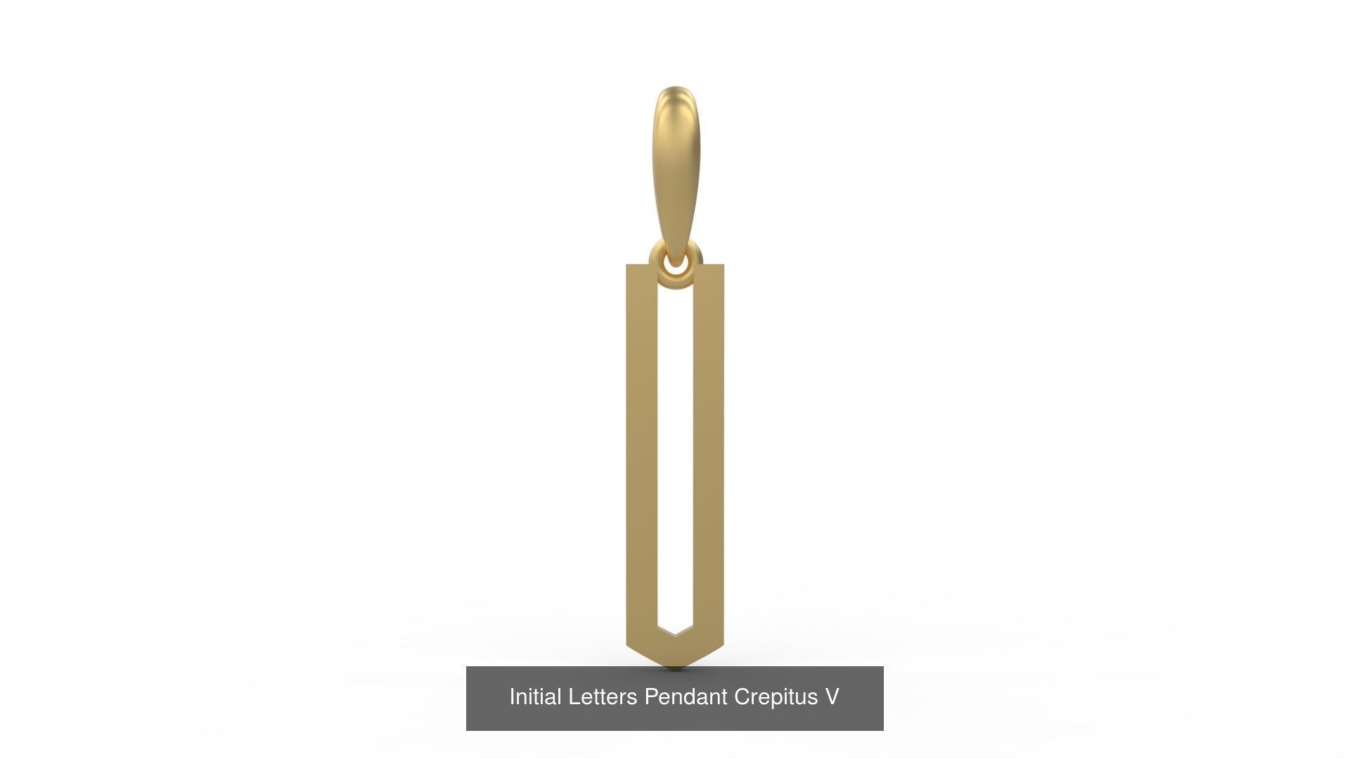 Initial Letters Pendant Alphabets Crepitus 3D Model Collection_24