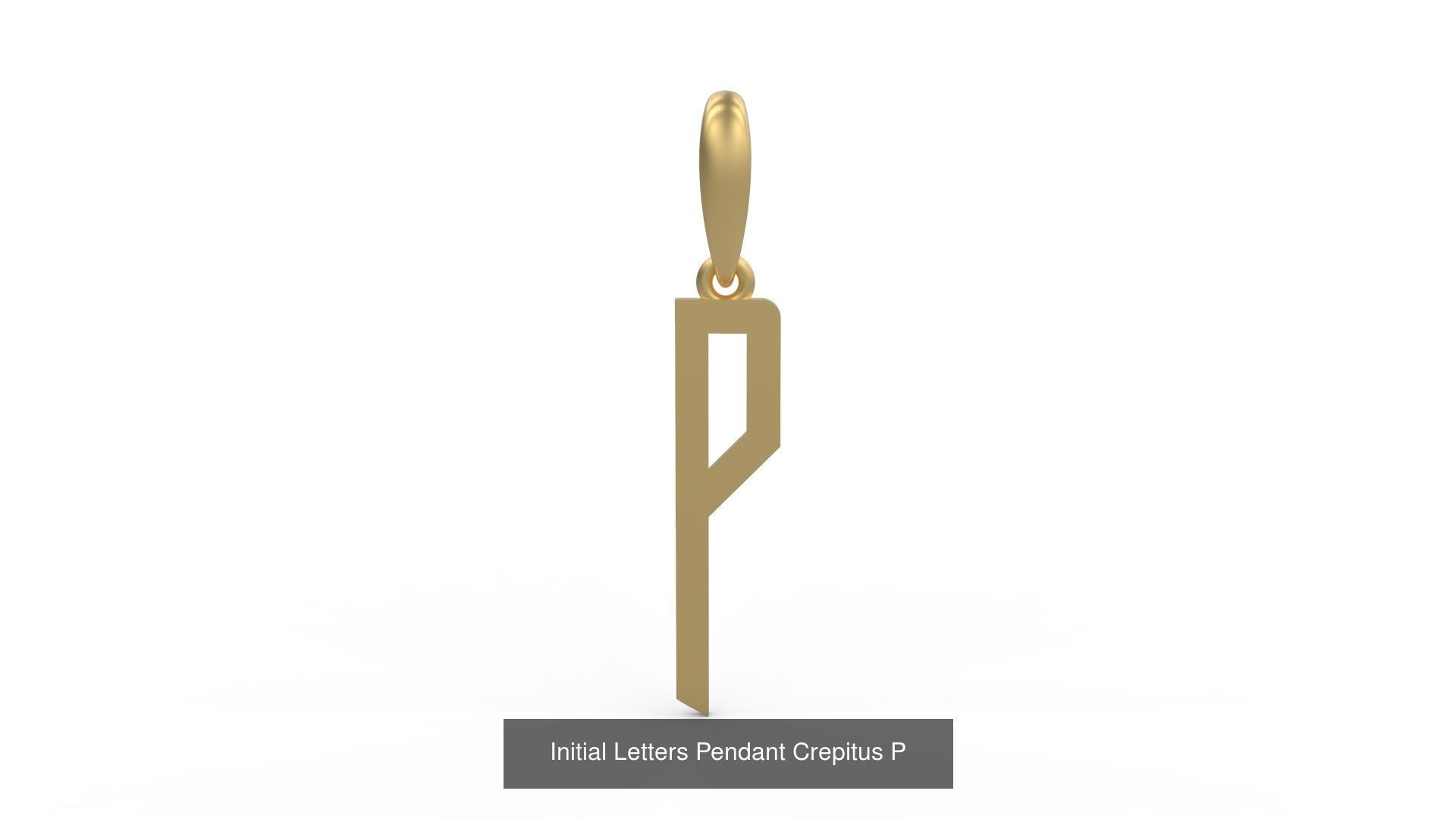 Initial Letters Pendant Alphabets Crepitus 3D Model Collection_18