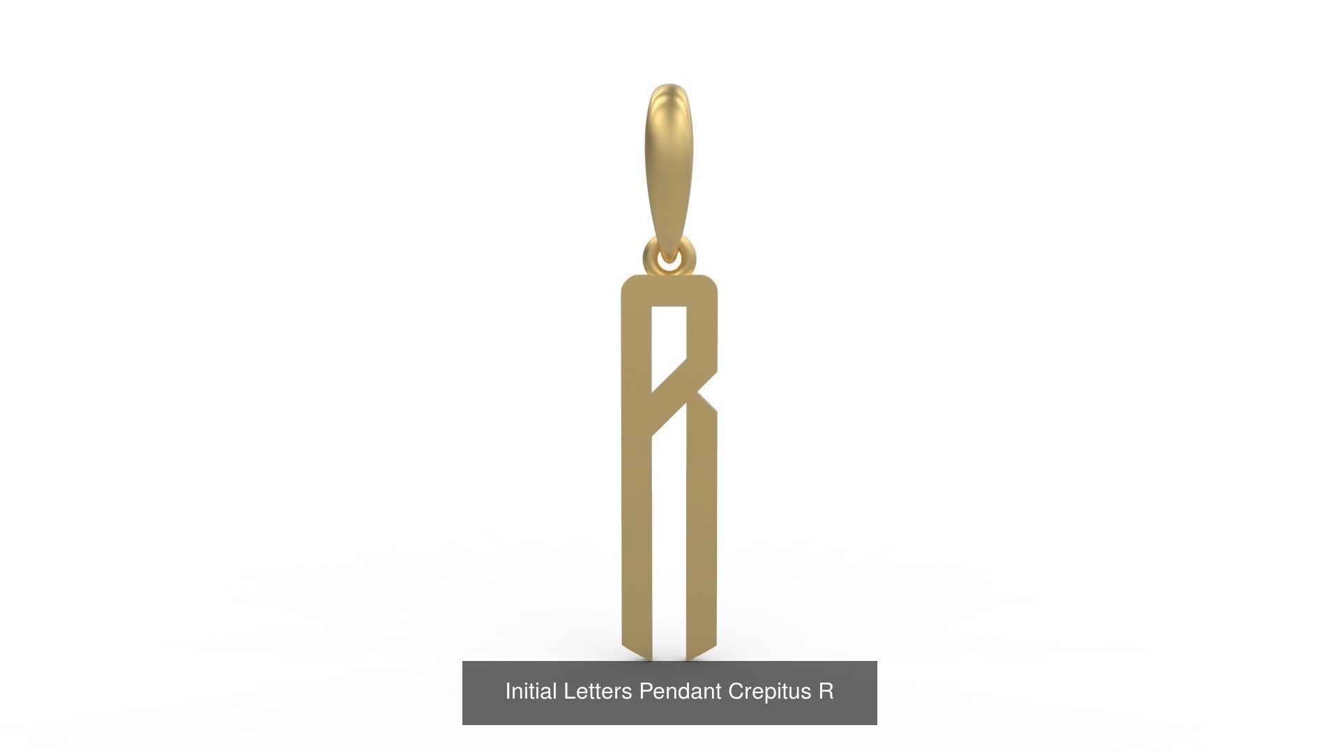 Initial Letters Pendant Alphabets Crepitus 3D Model Collection_20