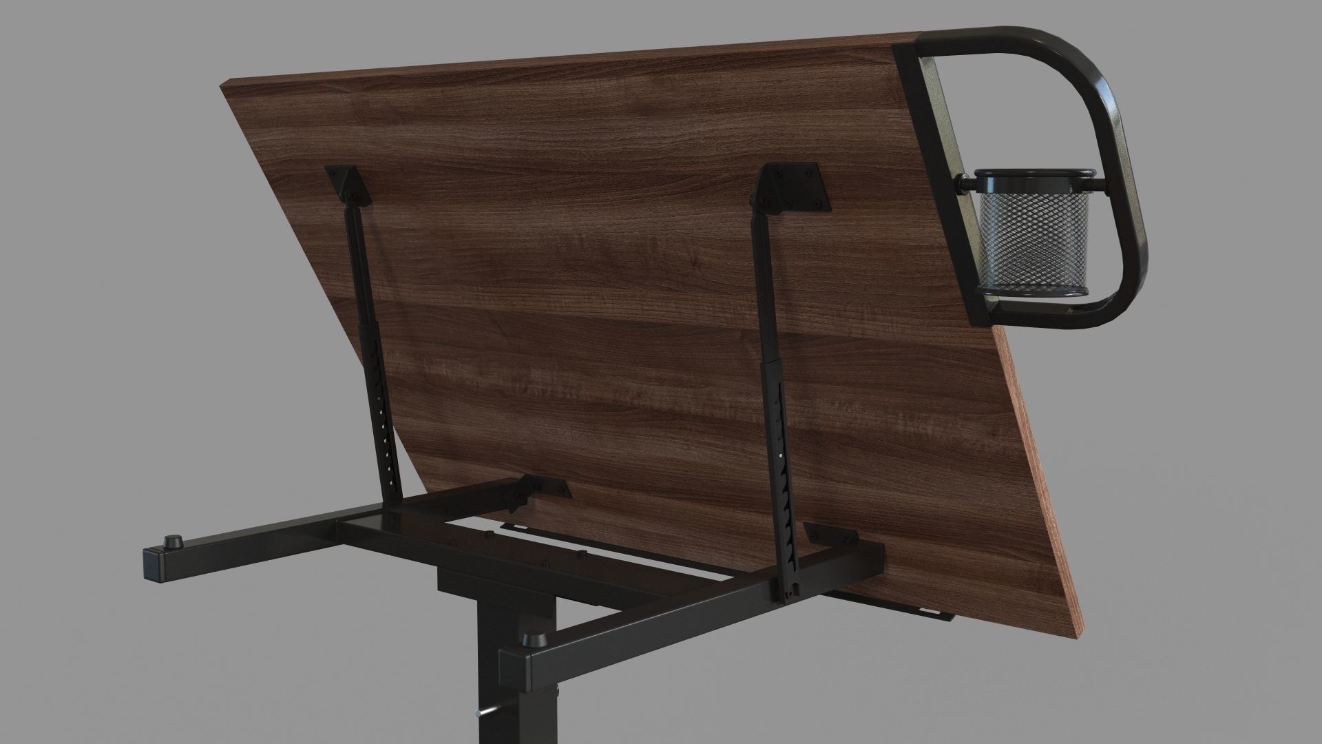 Sit Stand Draft Table Set by Artist Loft 3D model_9