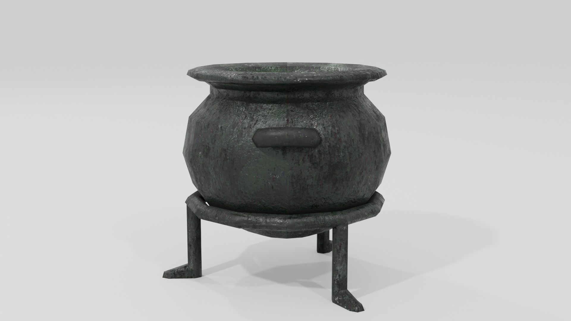 Stylized Cauldron with potion Part of Witch Interior pack Low-poly 3D model_6