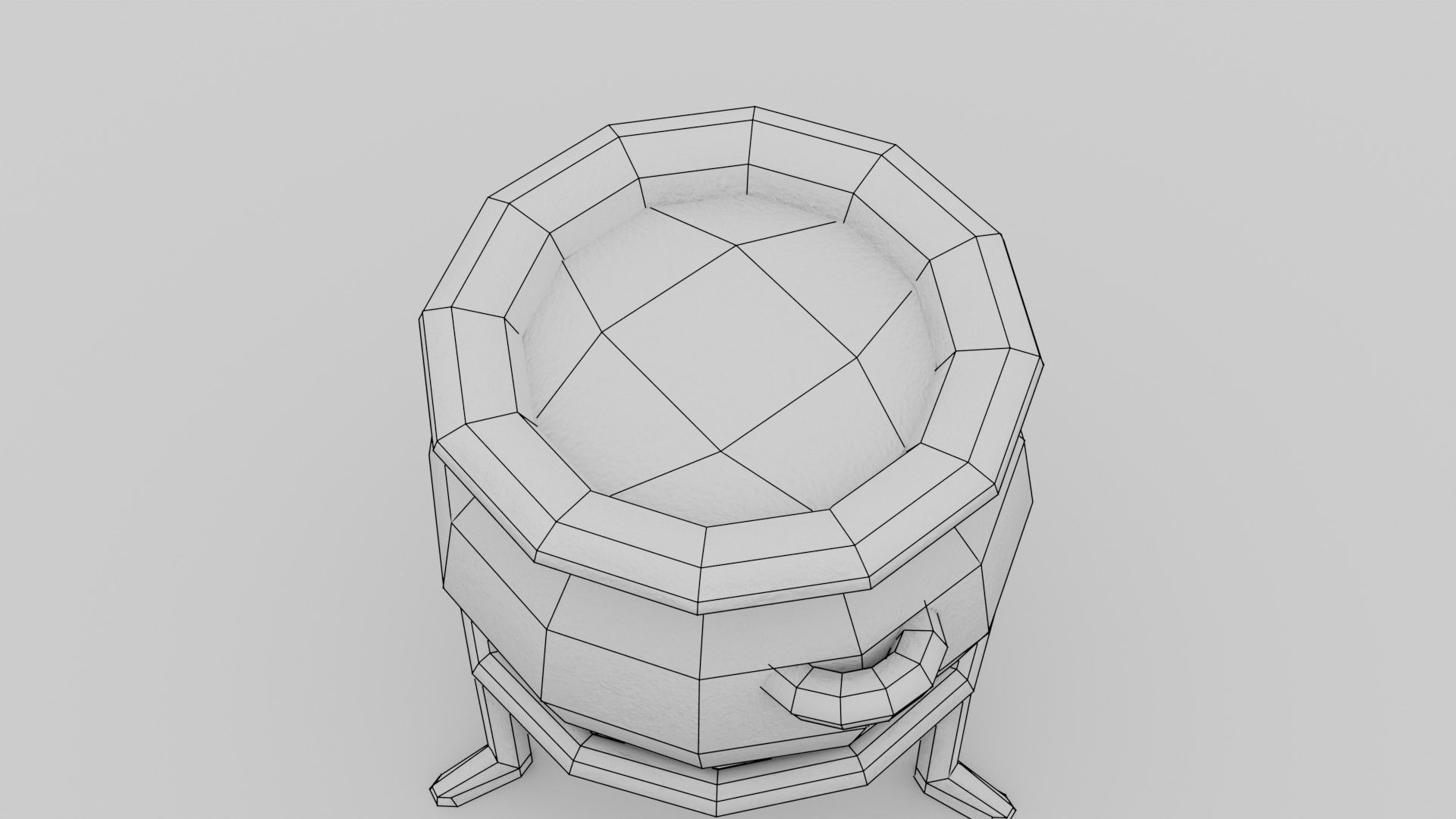 Stylized Cauldron with potion Part of Witch Interior pack Low-poly 3D model_3