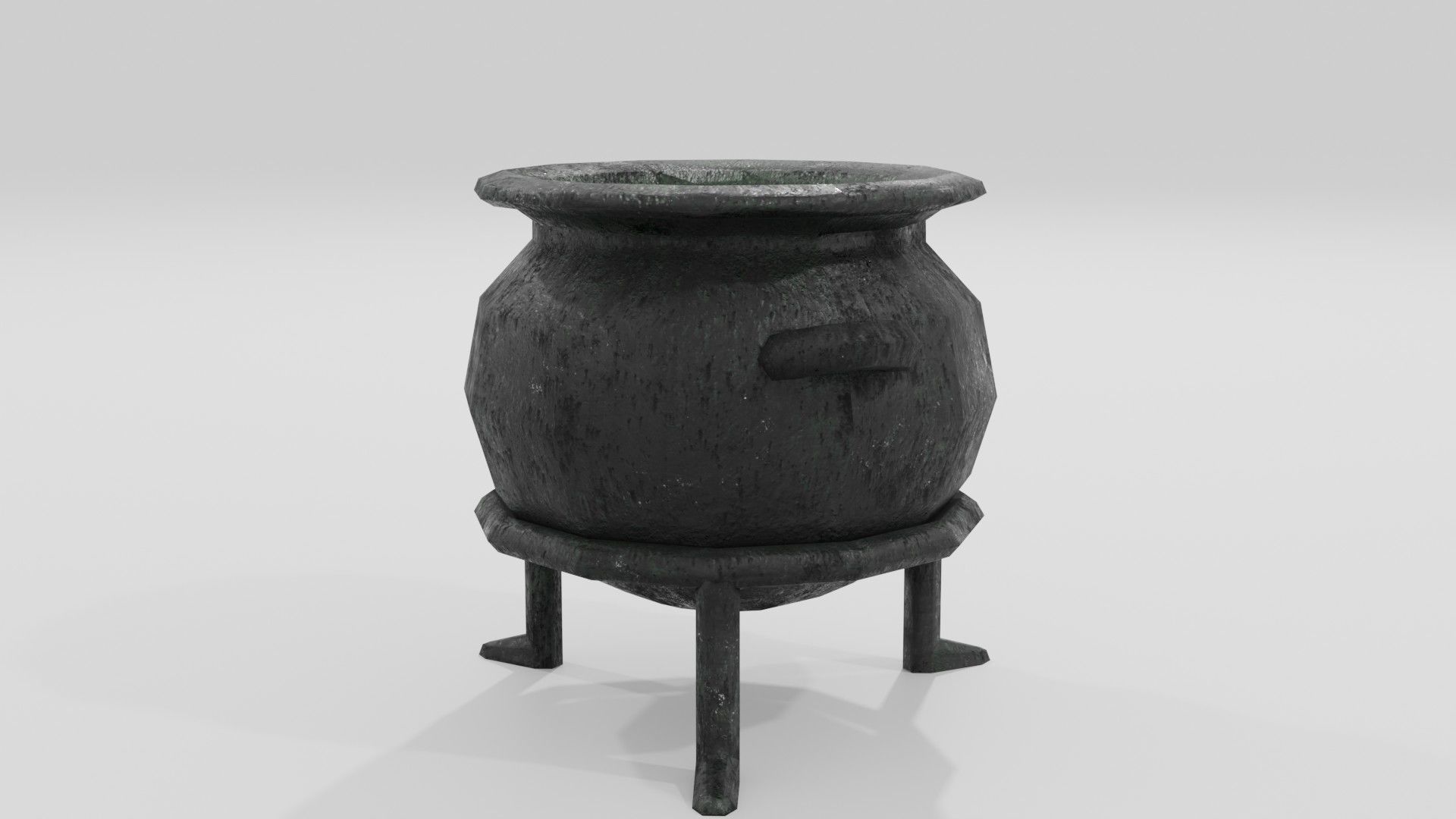 Stylized Cauldron with potion Part of Witch Interior pack Low-poly 3D model_9