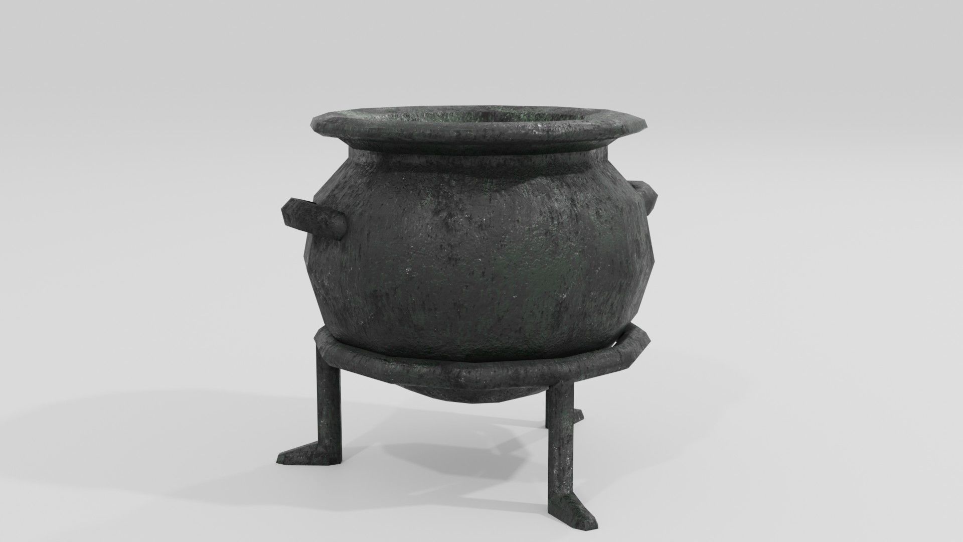 Stylized Cauldron with potion Part of Witch Interior pack Low-poly 3D model_7