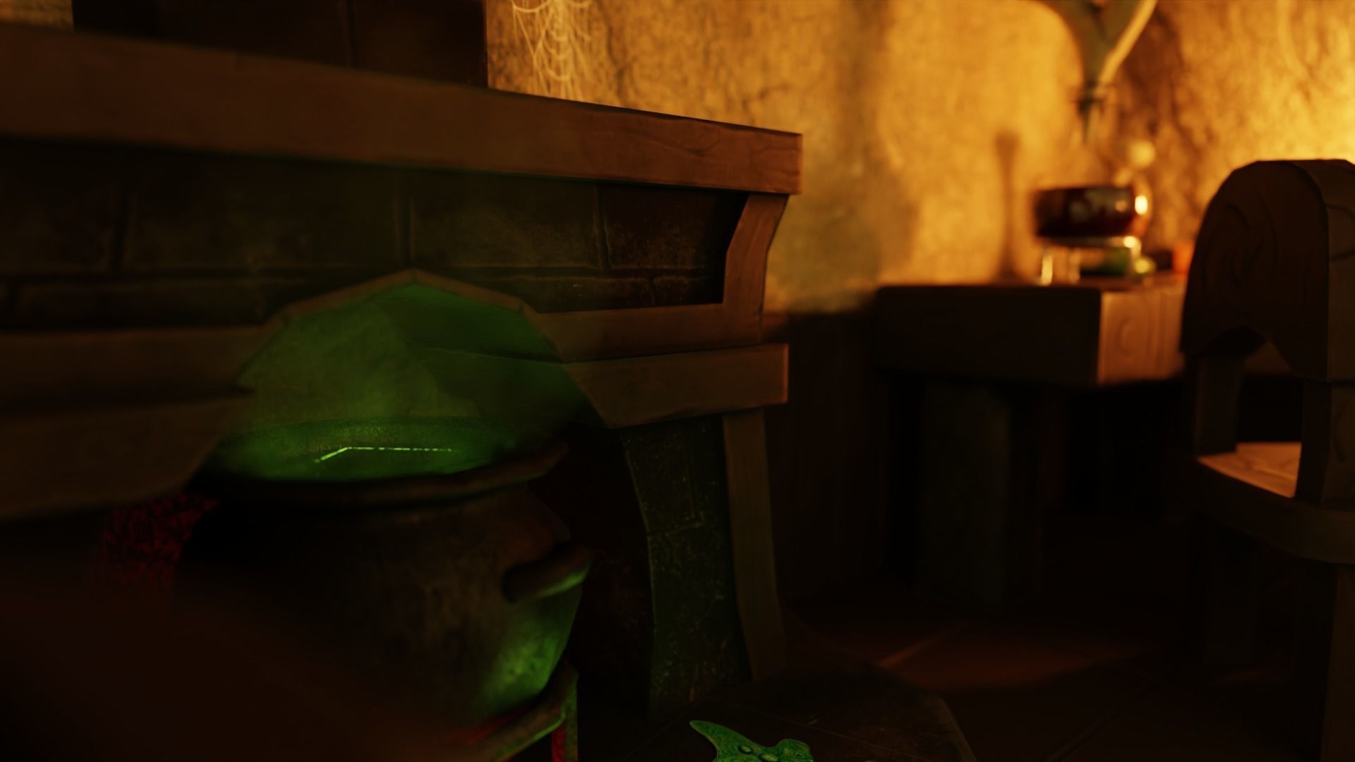 Stylized Cauldron with potion Part of Witch Interior pack Low-poly 3D model_11