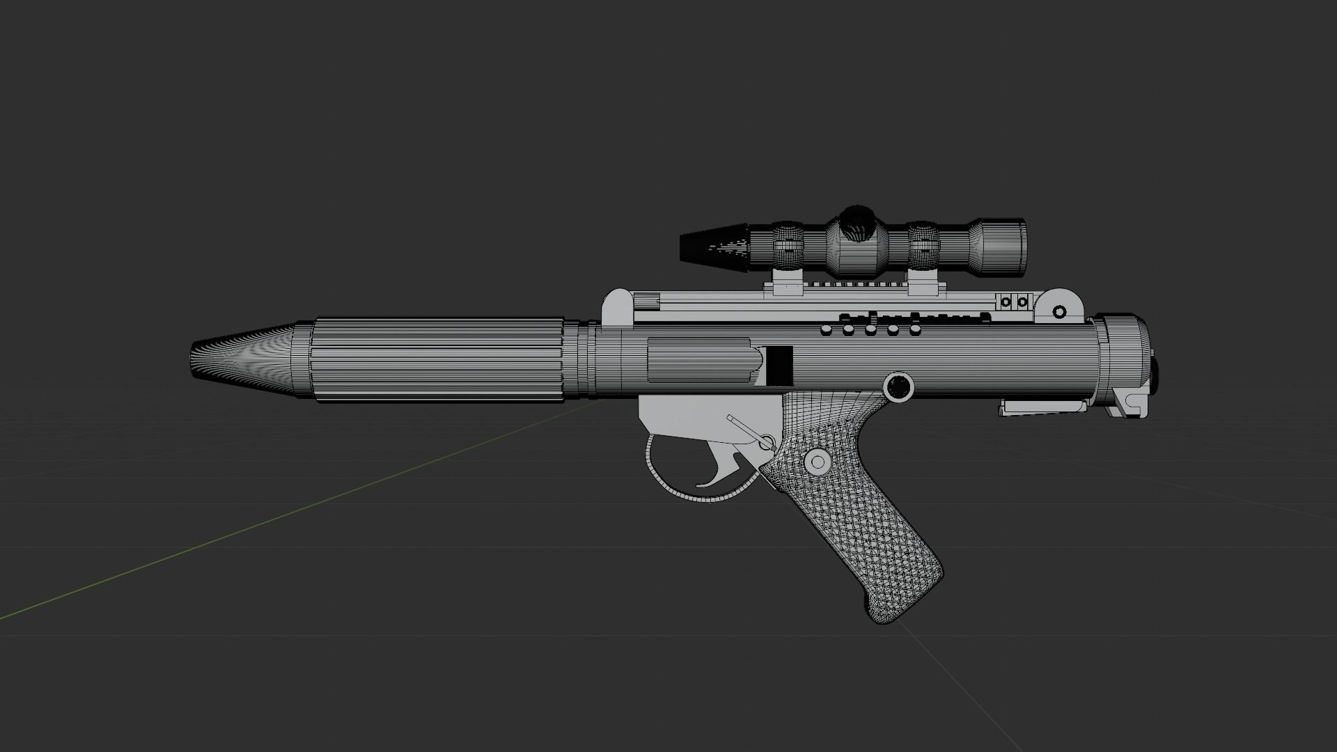 DH-17 Blaster 3D model_2