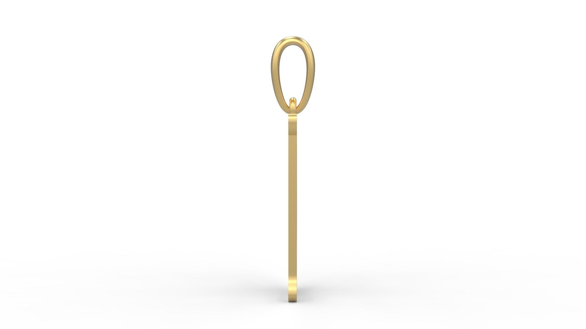 Initial Letters Pendant Deutsch Gothic E 3D print model_2