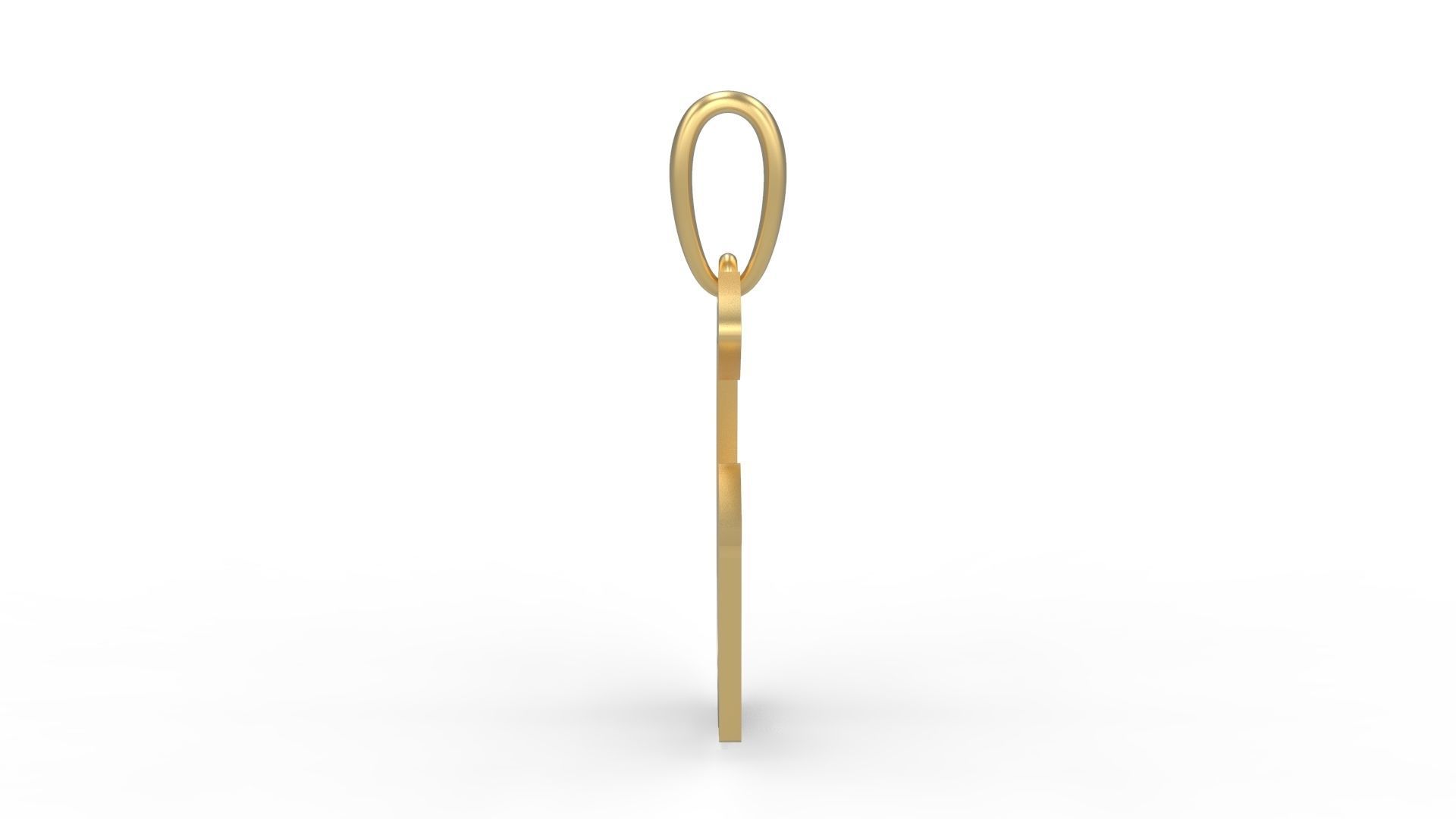 Initial Letters Pendant Deutsch Gothic G 3D print model_2