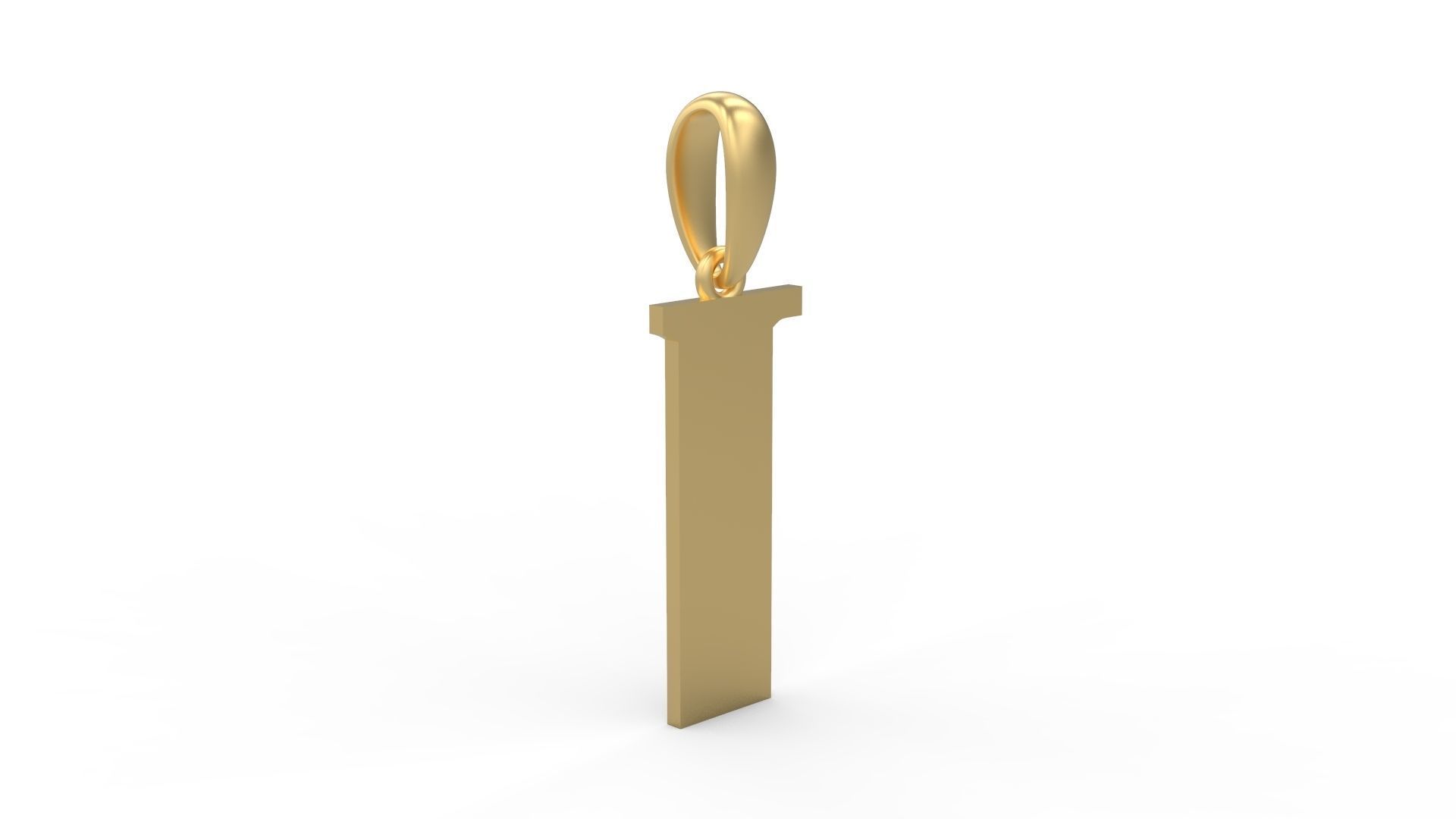 Initial Letters Pendant Deutsch Gothic I 3D print model_3