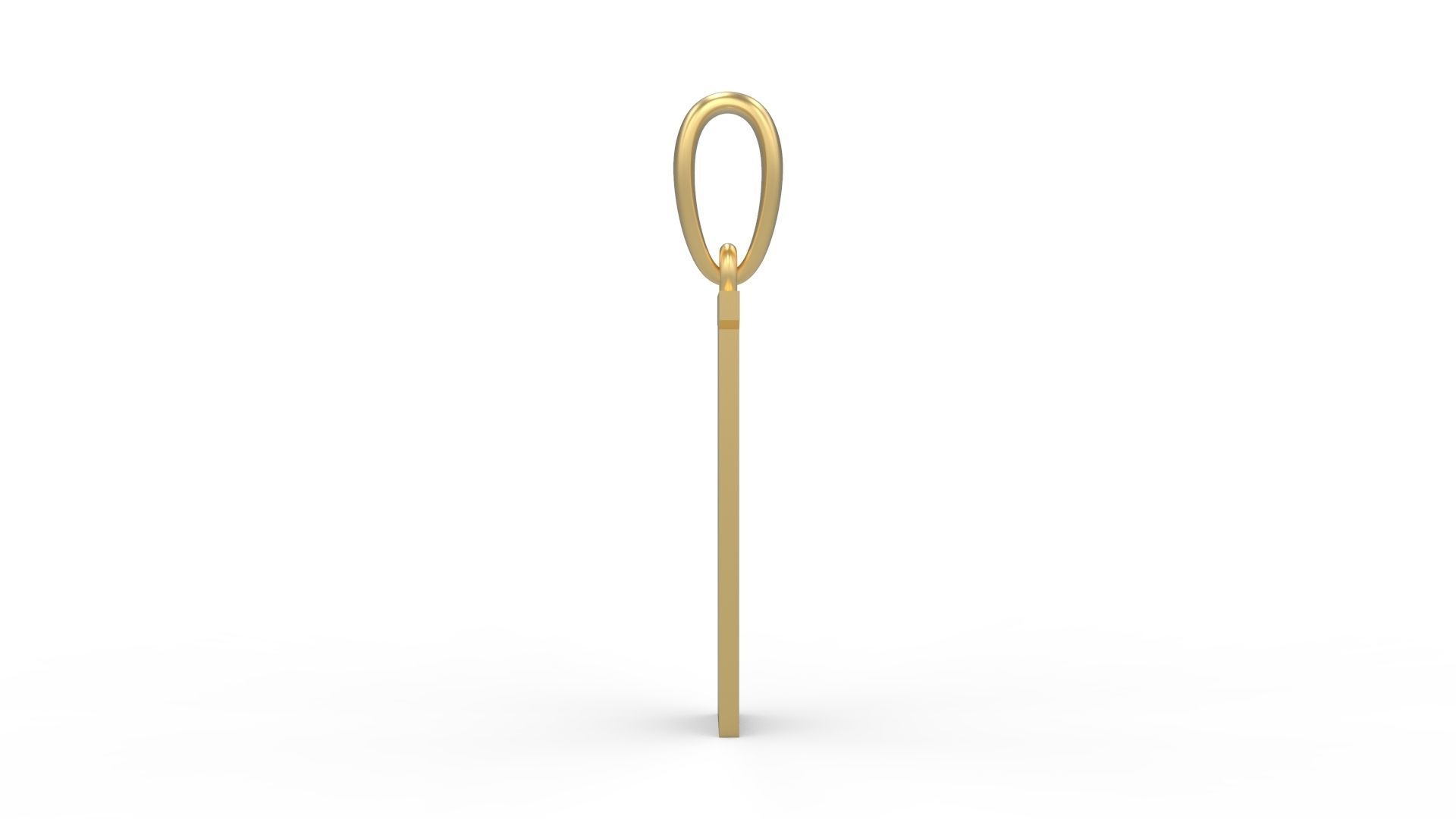 Initial Letters Pendant Deutsch Gothic I 3D print model_2