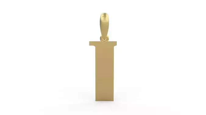 Initial Letters Pendant Deutsch Gothic I 3D print model