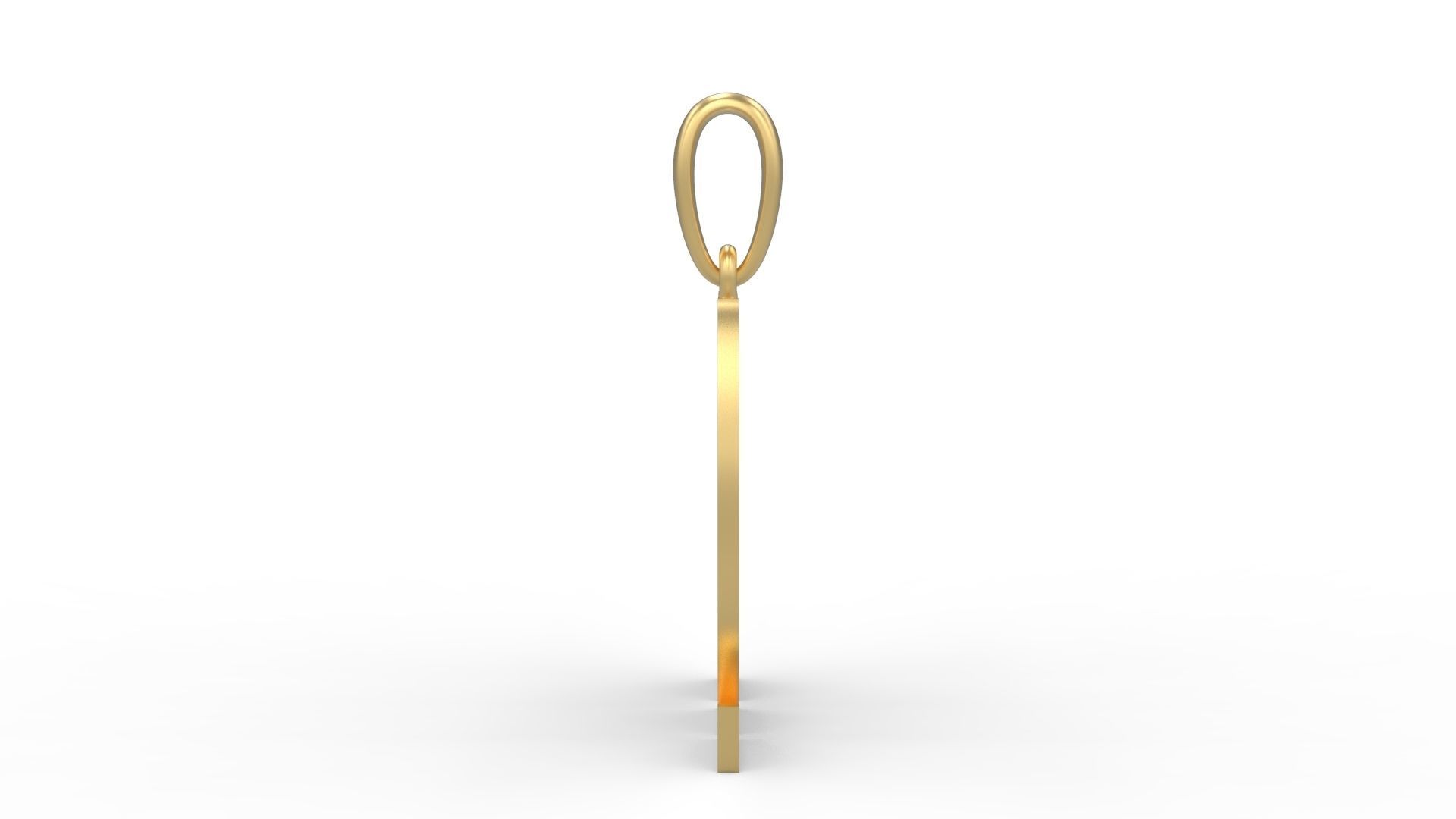 Initial Letters Pendant Deutsch Gothic M 3D print model_2