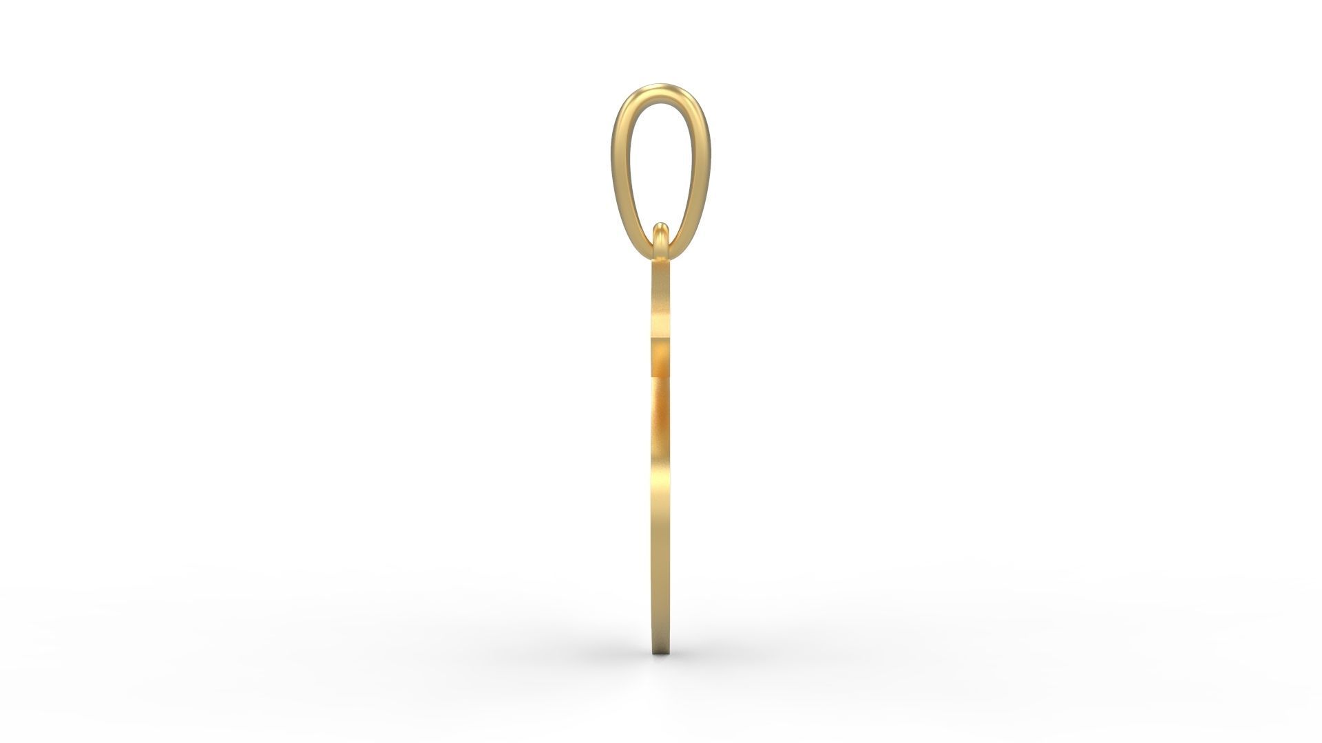 Initial Letters Pendant Deutsch Gothic S 3D print model_2