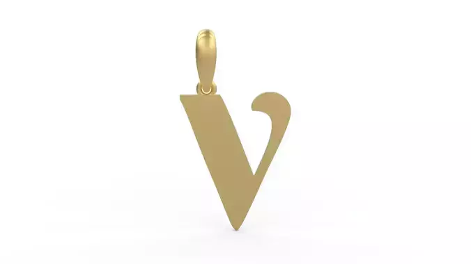 Initial Letters Pendant Deutsch Gothic V