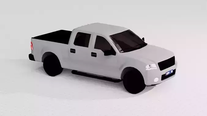 Low Poly 4x4 Truck Game Ready