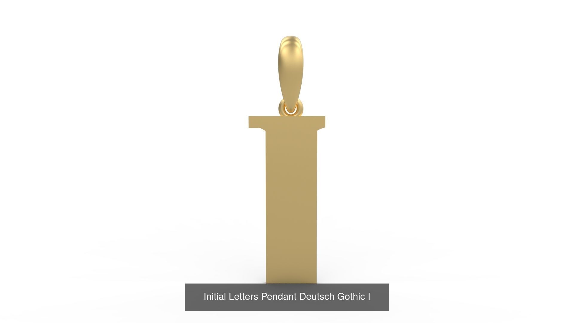 Initial Letters Pendant Alphabets Deutsch Gothic 3D Model Collection_11