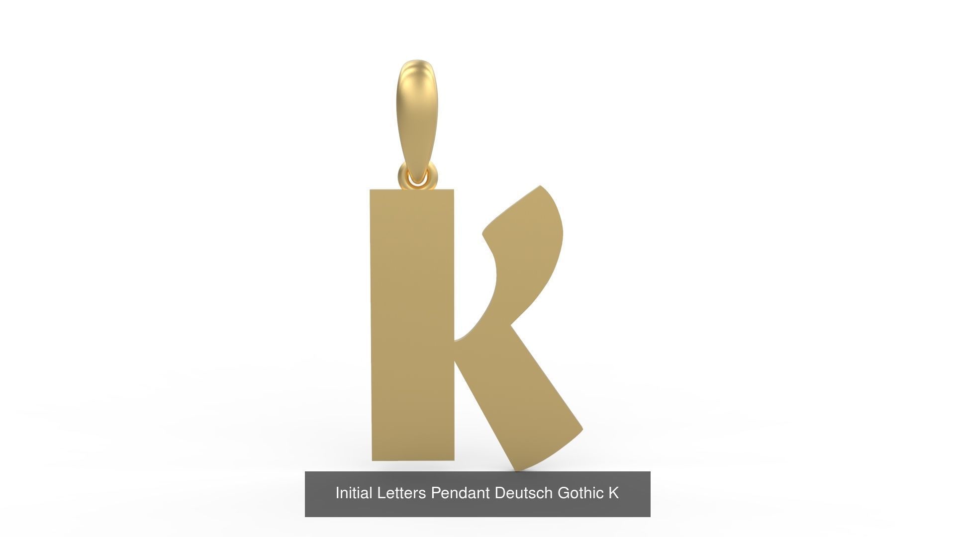 Initial Letters Pendant Alphabets Deutsch Gothic 3D Model Collection_13