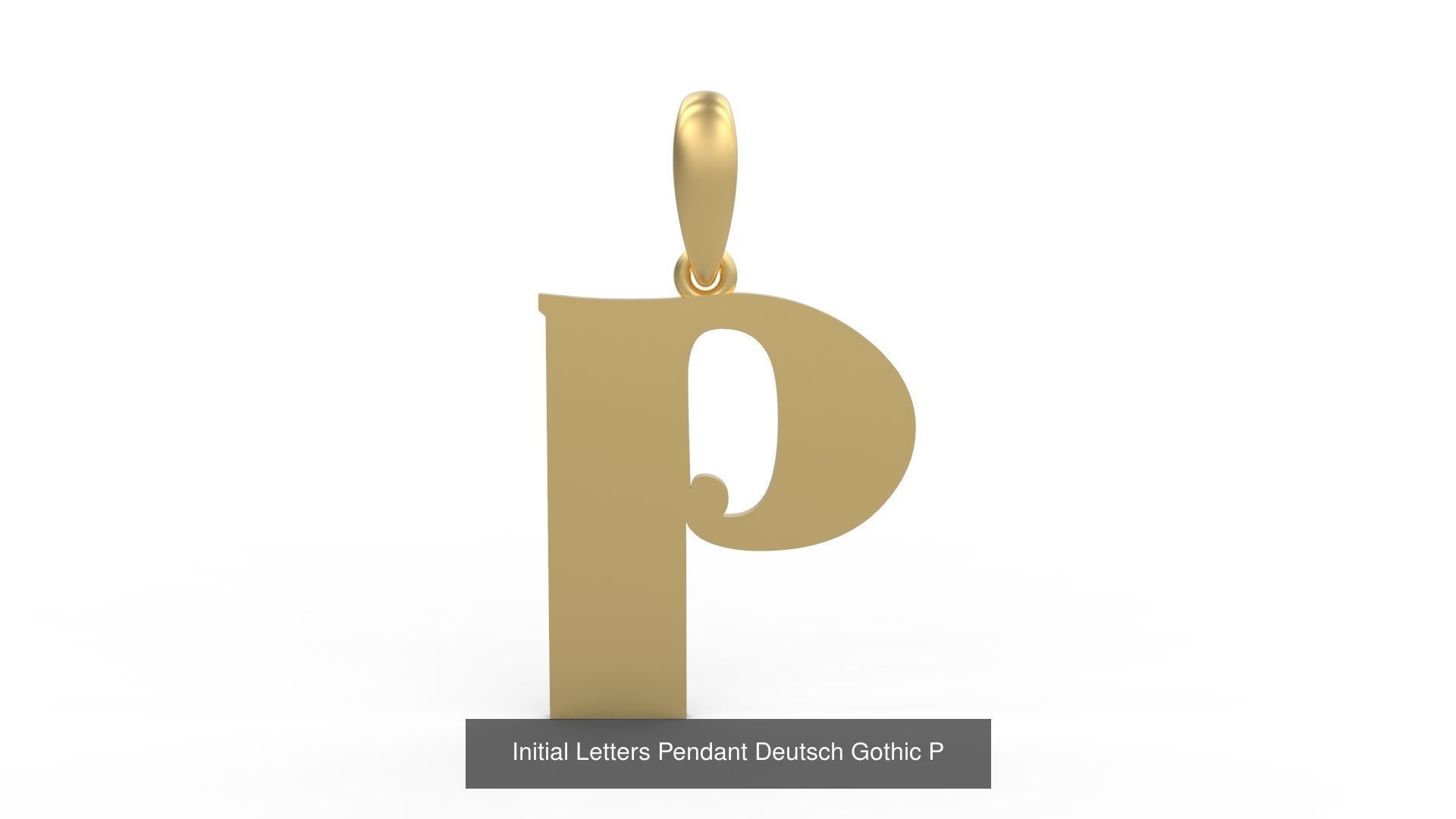 Initial Letters Pendant Alphabets Deutsch Gothic 3D Model Collection_18