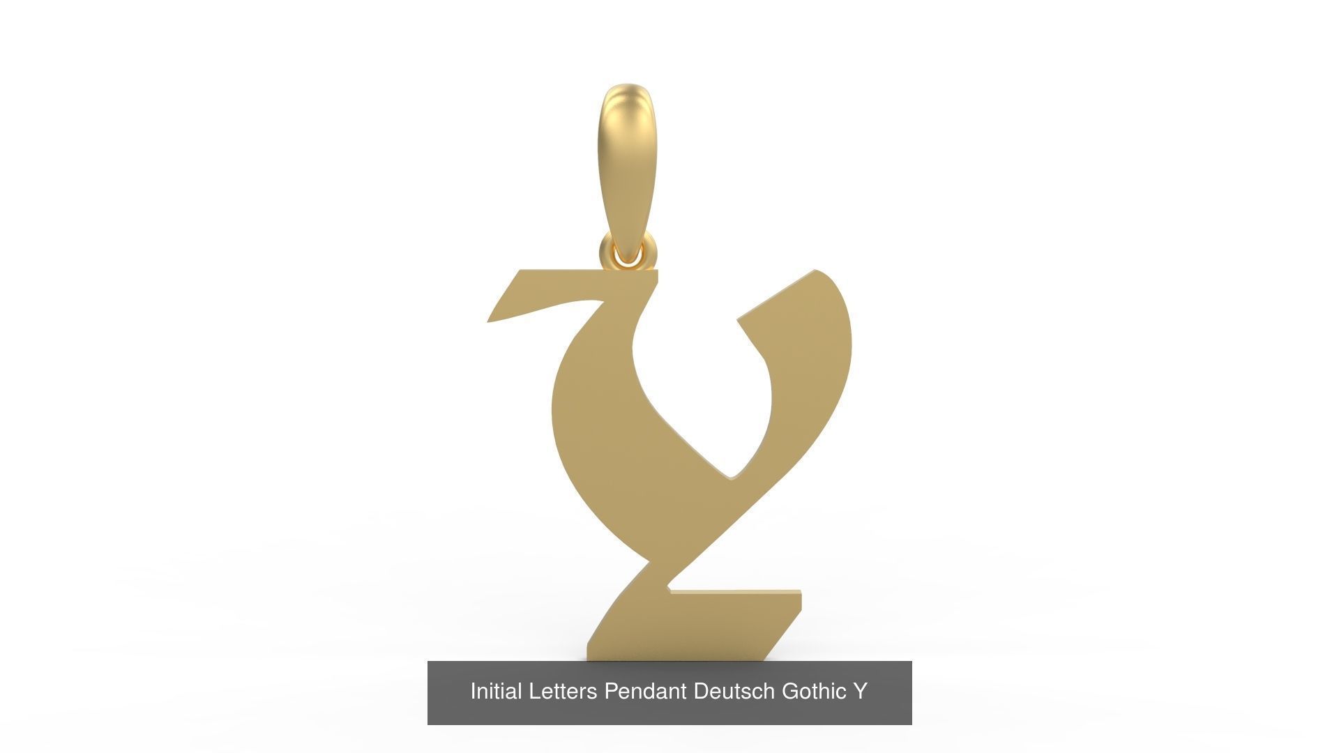 Initial Letters Pendant Alphabets Deutsch Gothic 3D Model Collection_27