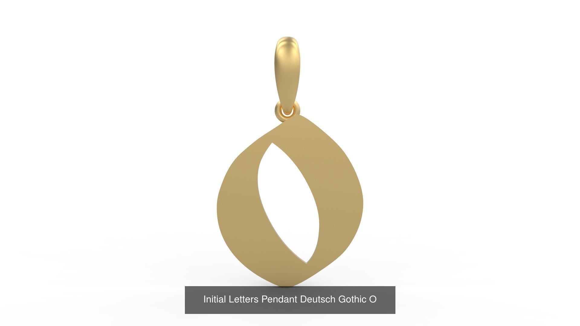 Initial Letters Pendant Alphabets Deutsch Gothic 3D Model Collection_17