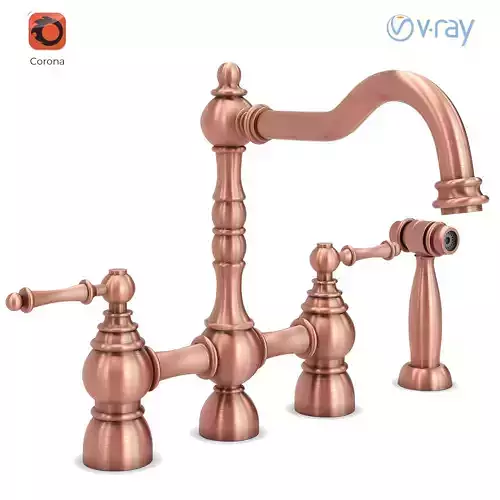 Bridge Kitchen Faucet 03 3D model