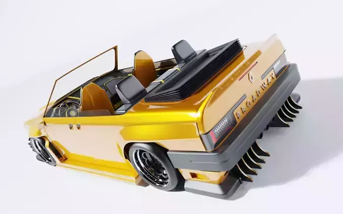 Renault broadway custom cabrio 3D model