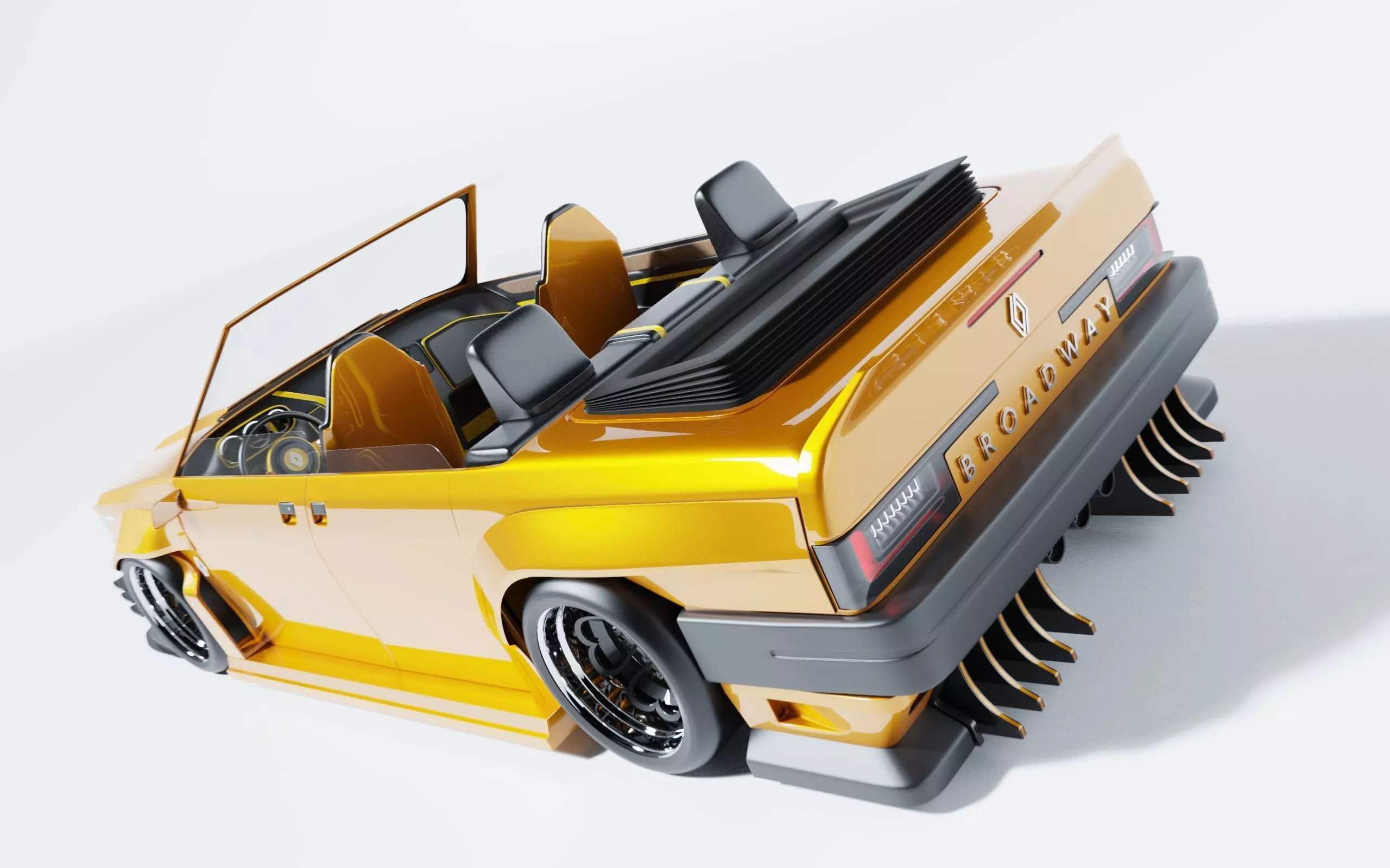Renault broadway custom cabrio 3D model_0