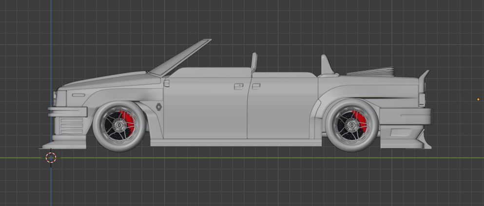 Renault broadway custom cabrio 3D model_10