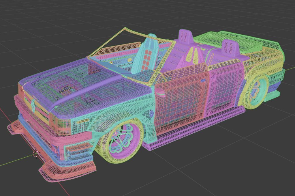 Renault broadway custom cabrio 3D model_12