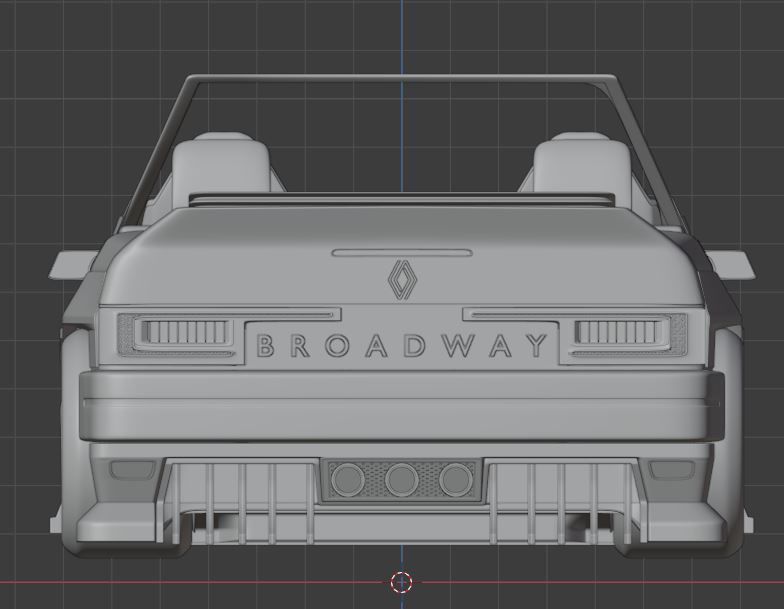 Renault broadway custom cabrio 3D model_11