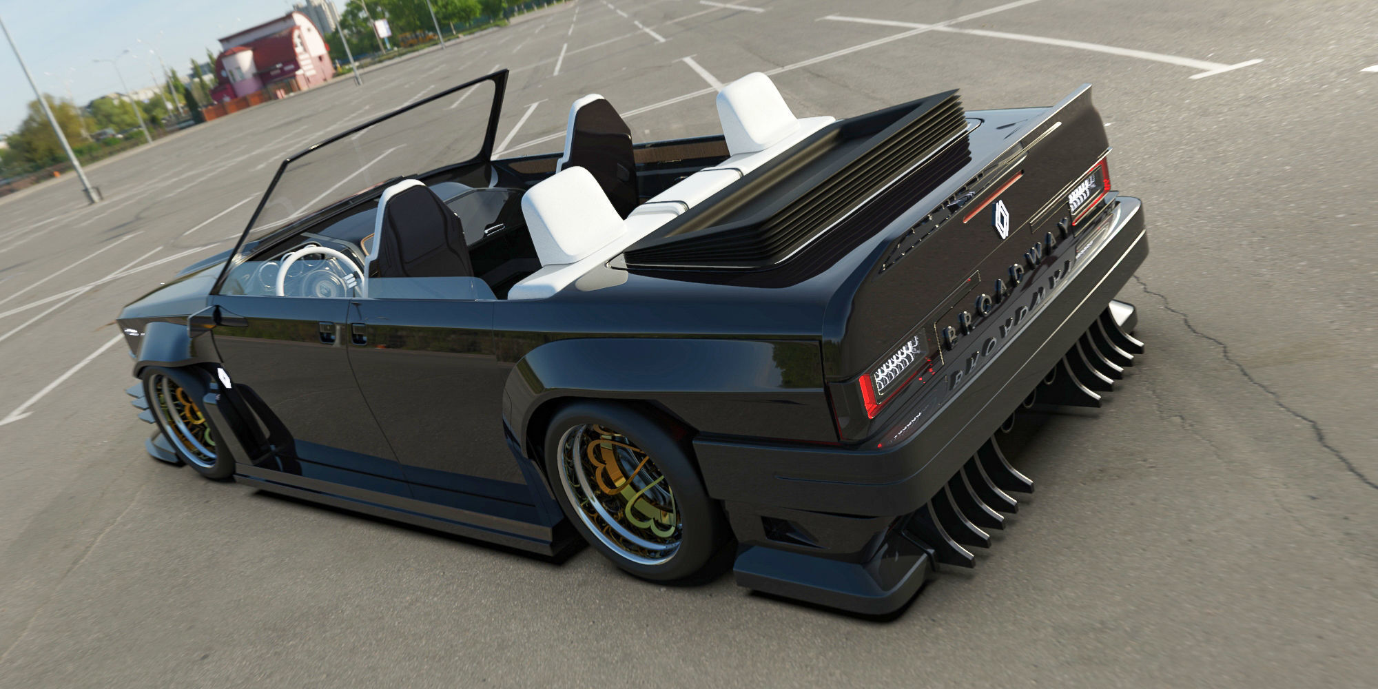 Renault broadway custom cabrio 3D model_13