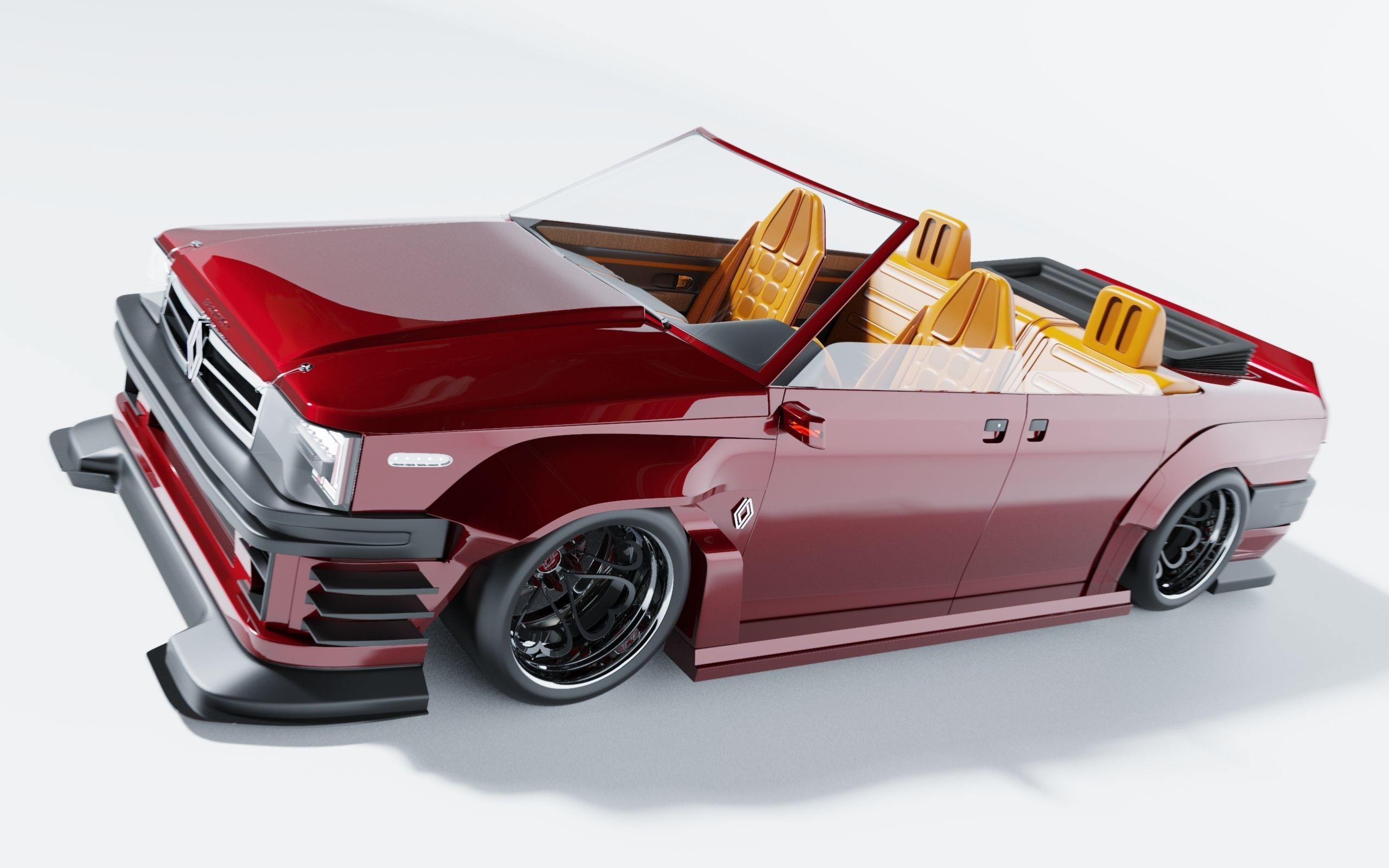 Renault broadway custom cabrio 3D model_14