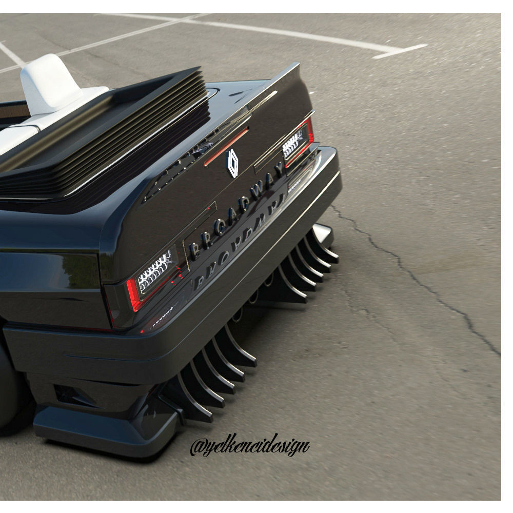 Renault broadway custom cabrio 3D model_5