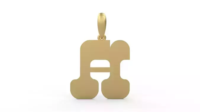 Initial Letters Pendant Discomobile 1972 A 3D print model