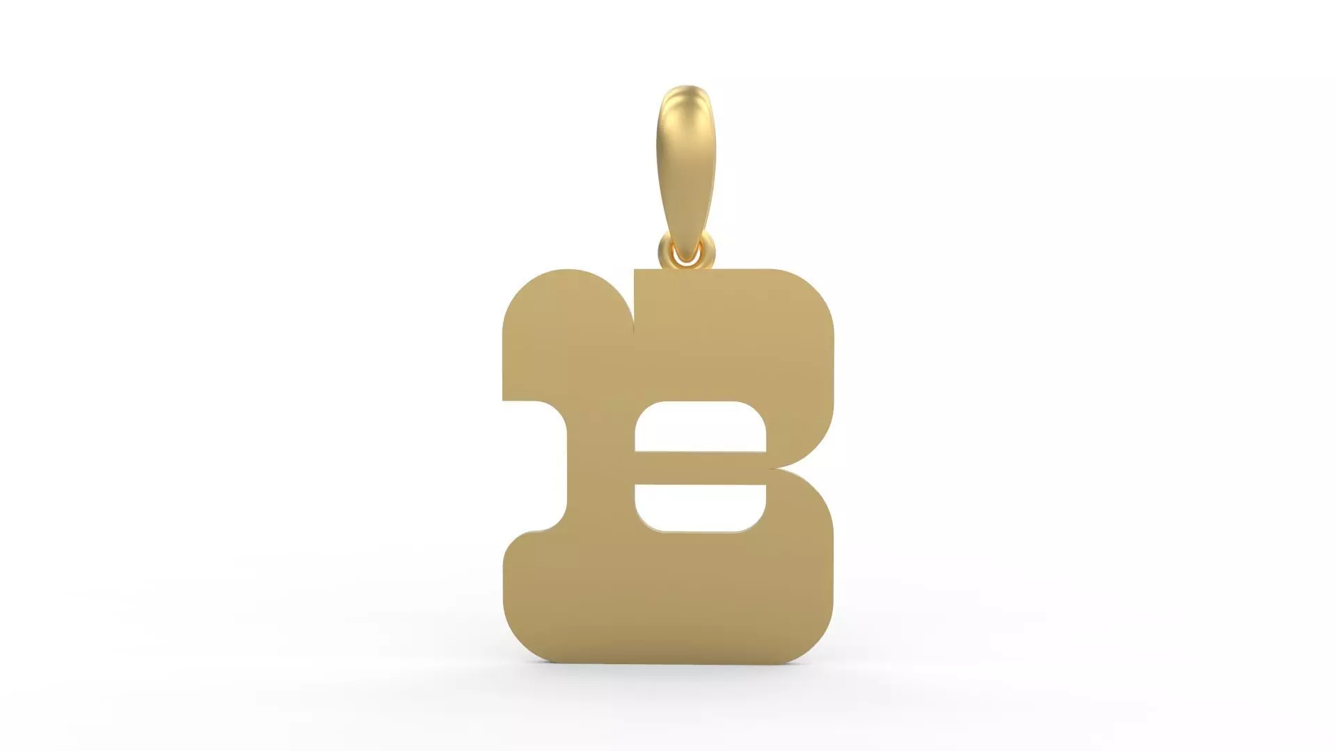 Initial Letters Pendant Discomobile 1972 B 3D print model_0