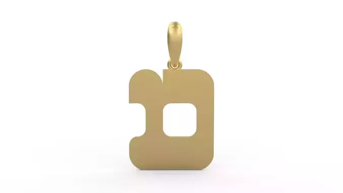 Initial Letters Pendant Discomobile 1972 D