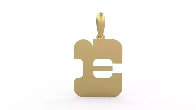 Initial Letters Pendant Discomobile 1972 E