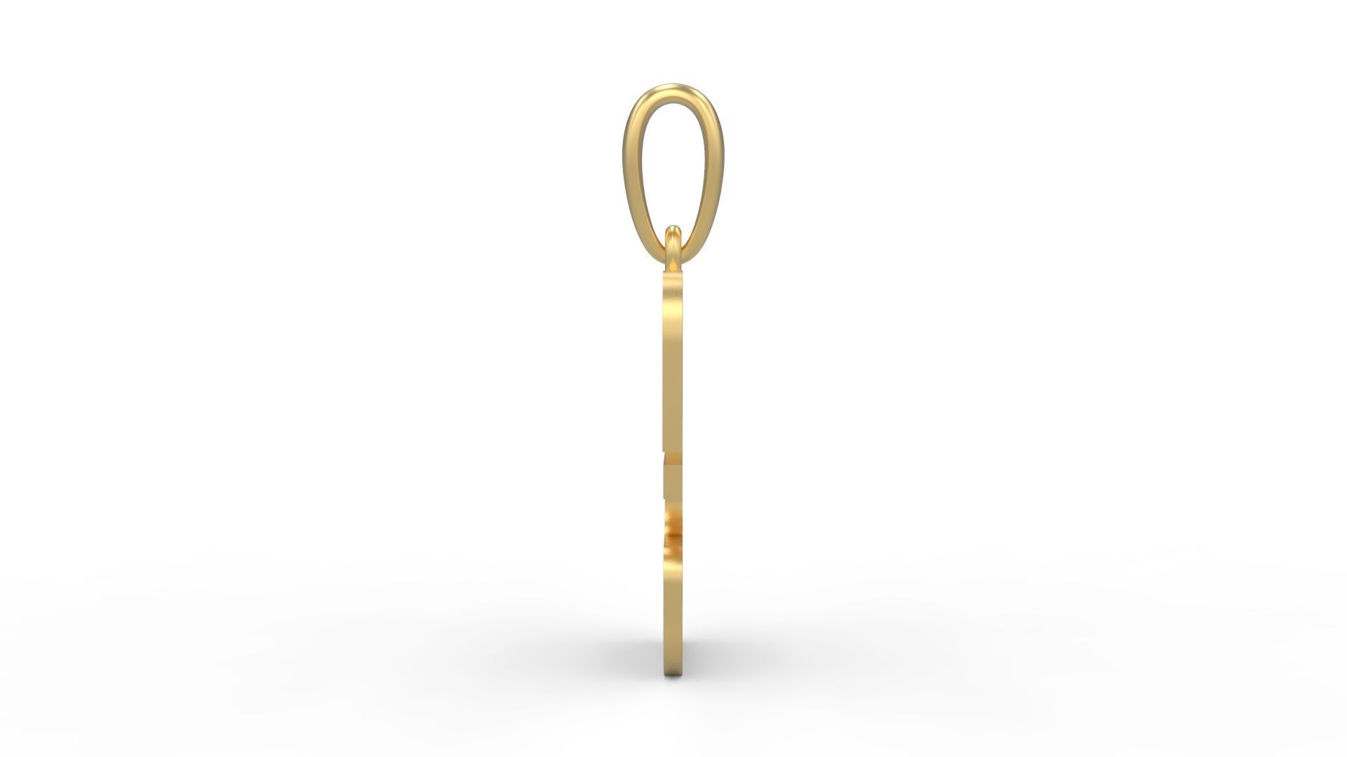 Initial Letters Pendant Discomobile 1972 F 3D print model_2