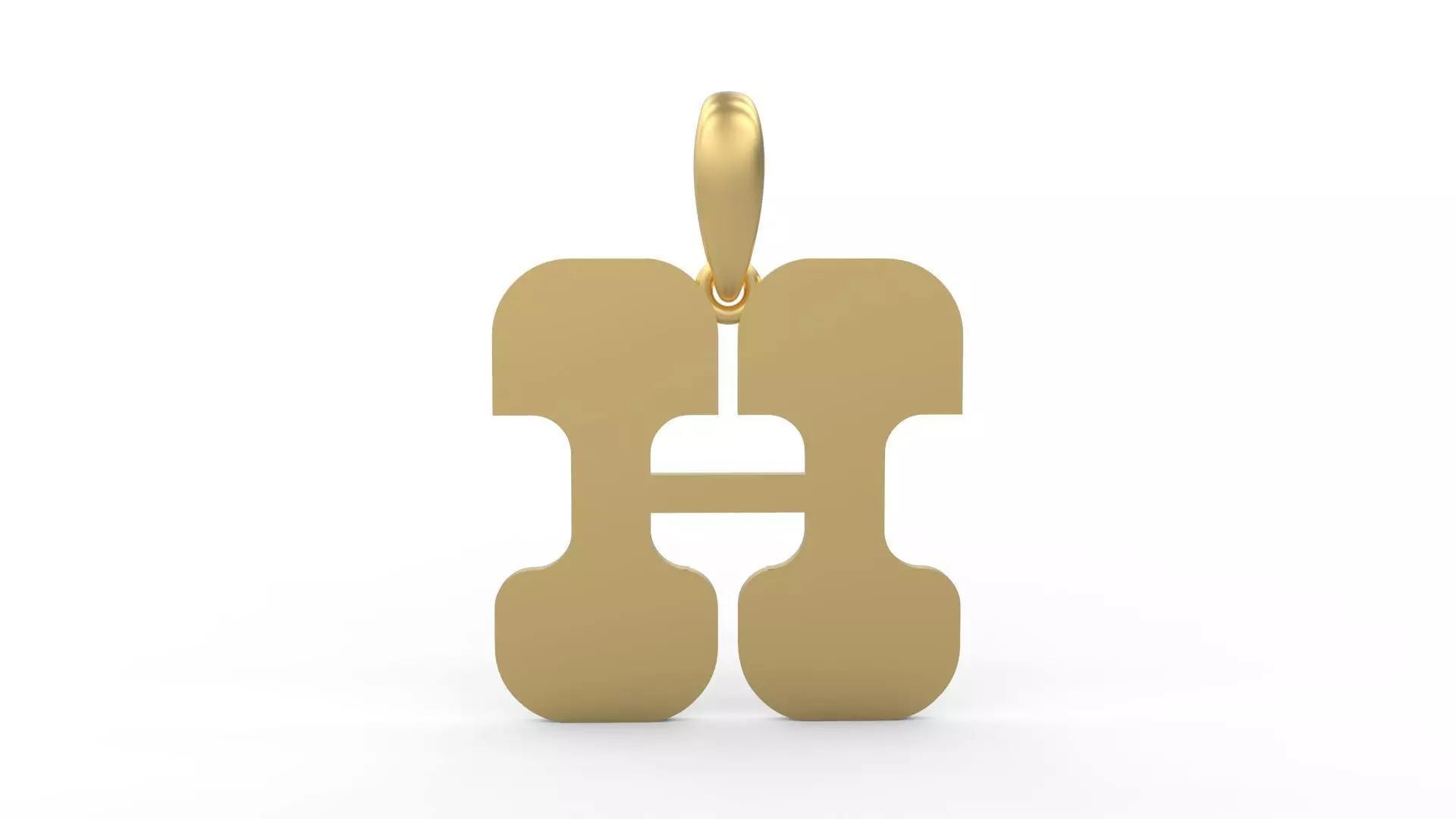 Initial Letters Pendant Discomobile 1972 H 3D print model