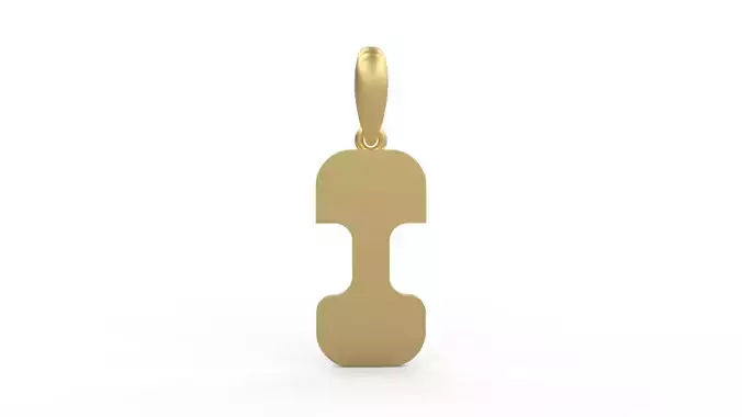 Initial Letters Pendant Discomobile 1972 I