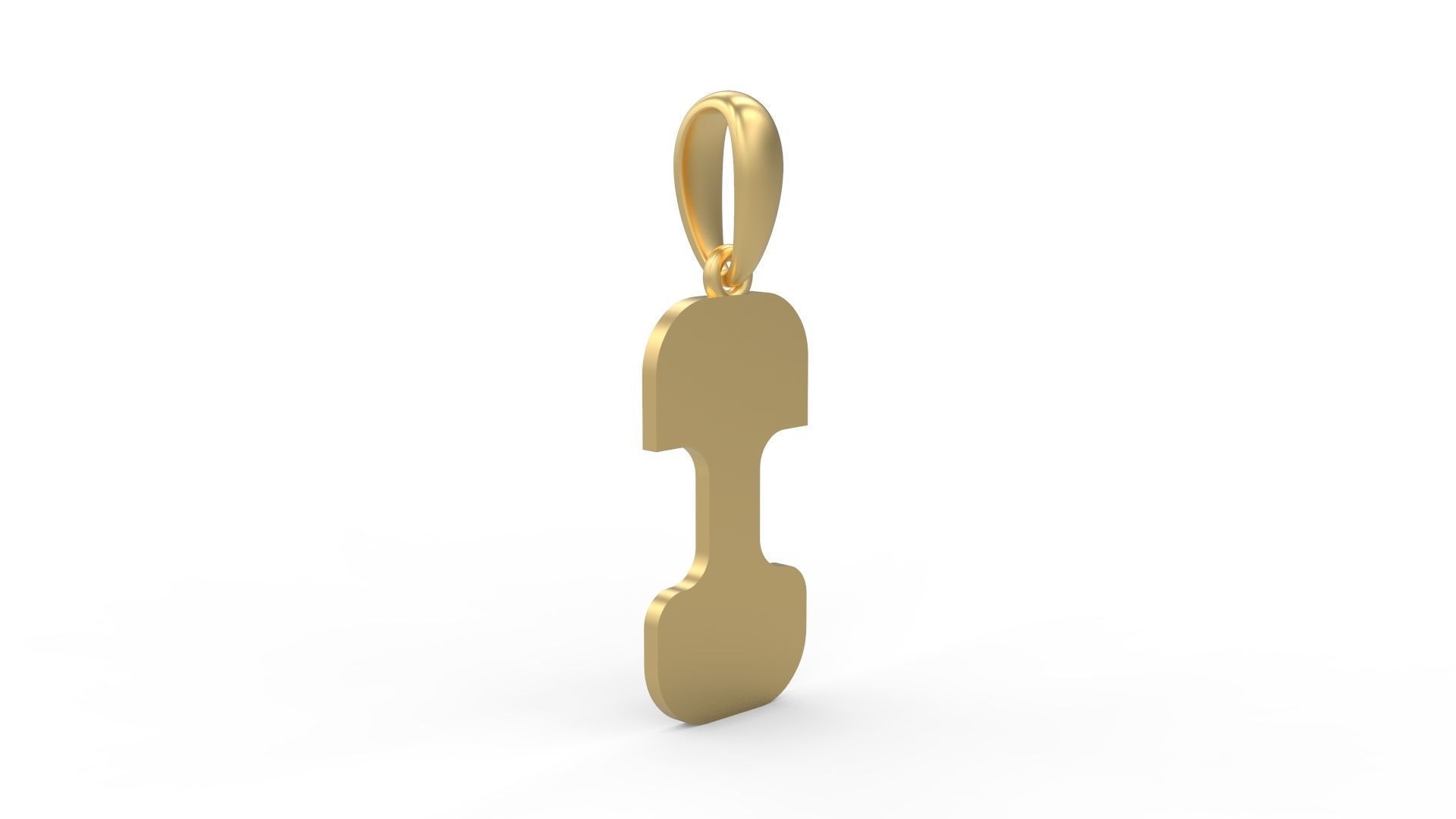 Initial Letters Pendant Discomobile 1972 I 3D print model_3