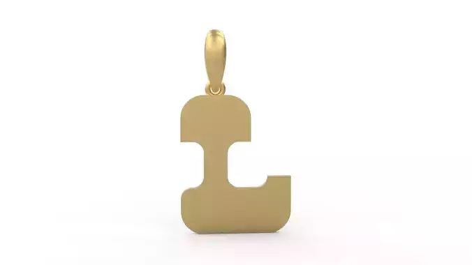 Initial Letters Pendant Discomobile 1972 J
